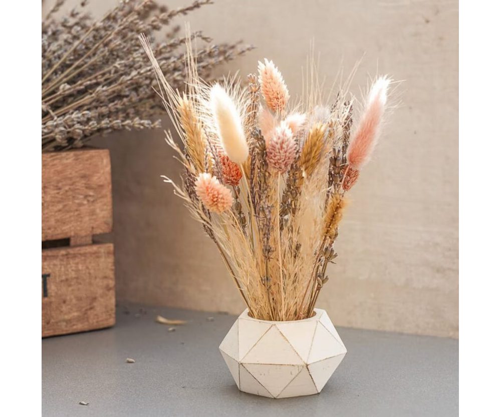 Paris mini | Dried flower bouquet in concrete vases