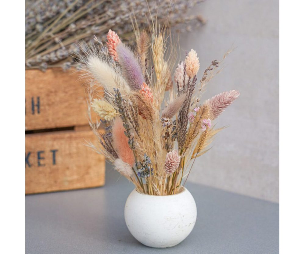 Stockholm mini | Dried flower bouquet in concrete vases