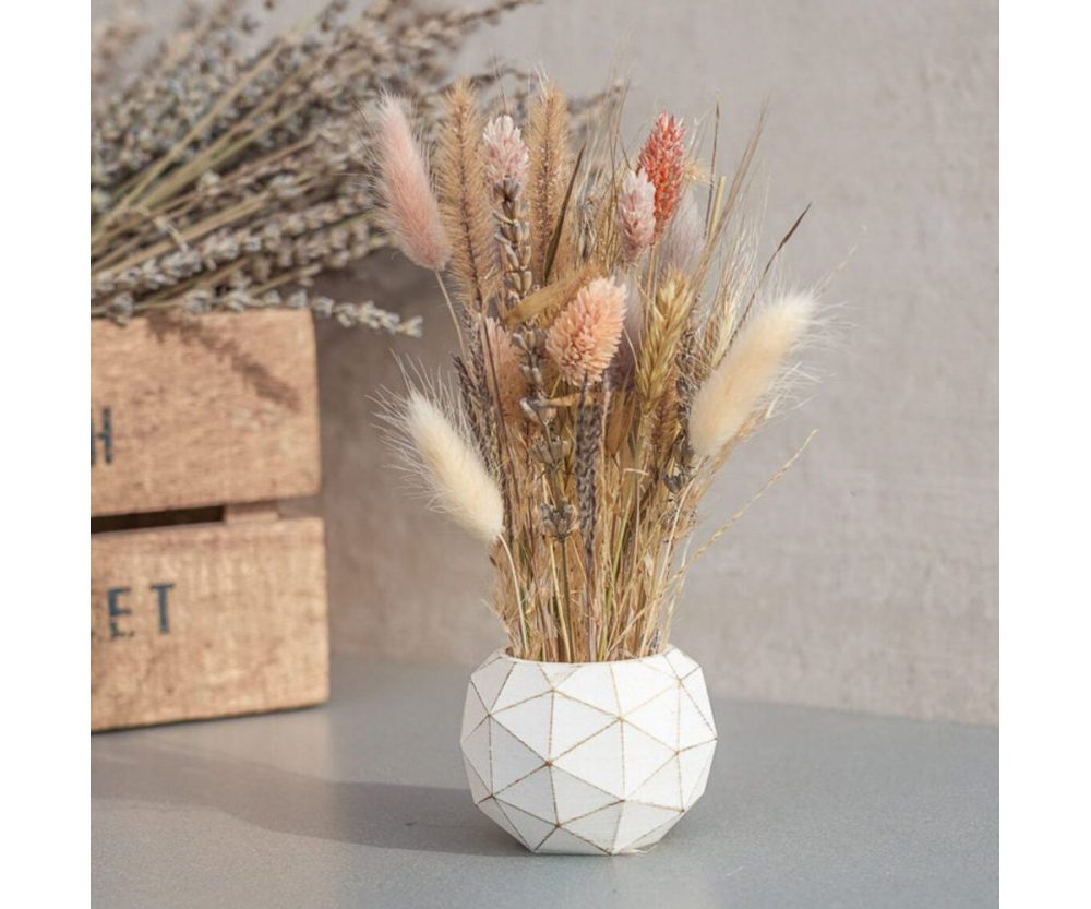 Berlin mini | Dried flower bouquet in concrete vases