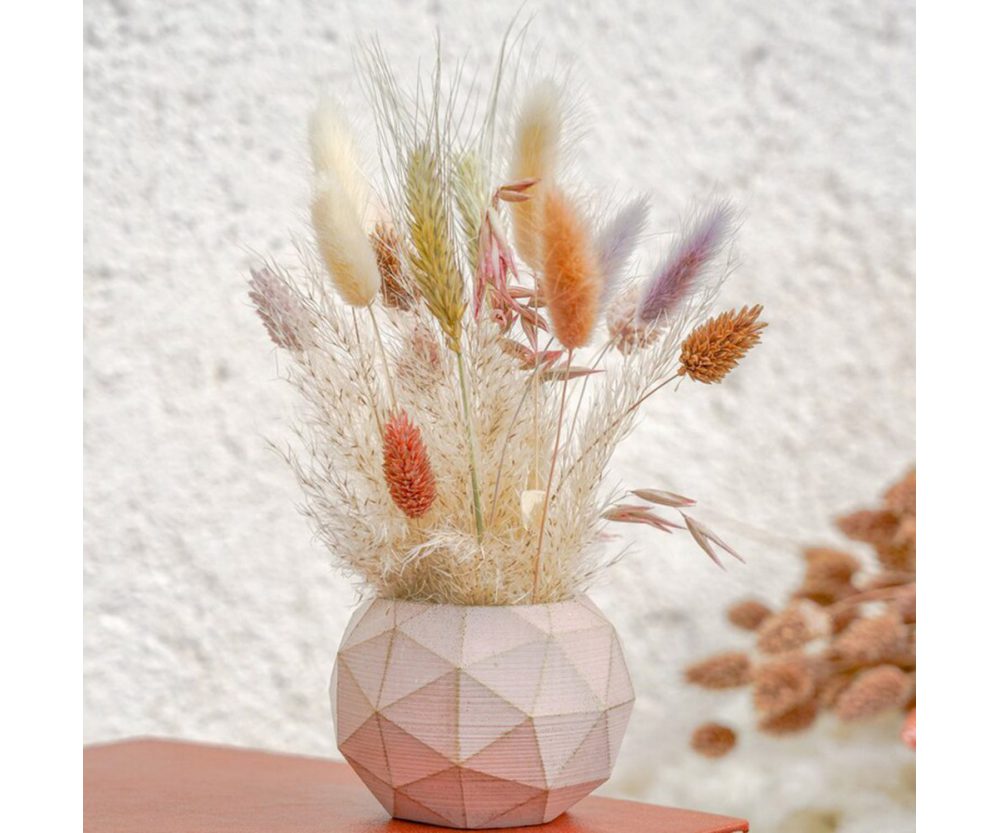 Berlin large | Dried flower bouquet in concrete vases