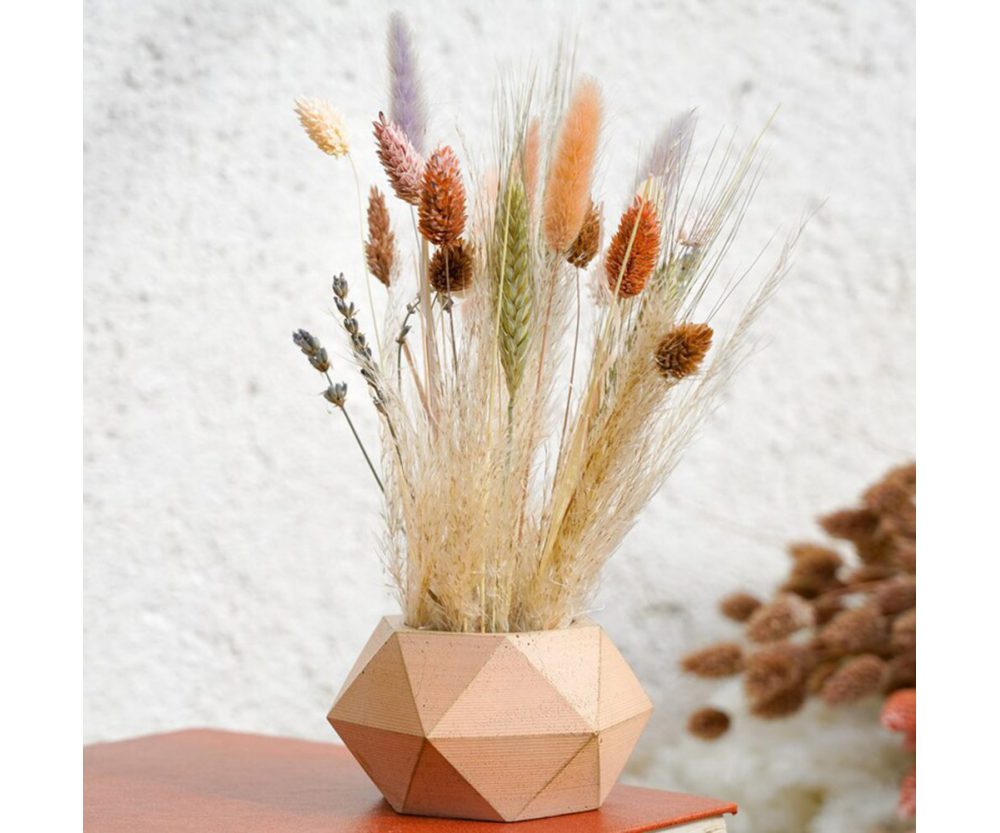 Porto large | Dried flower bouquet in concrete vases