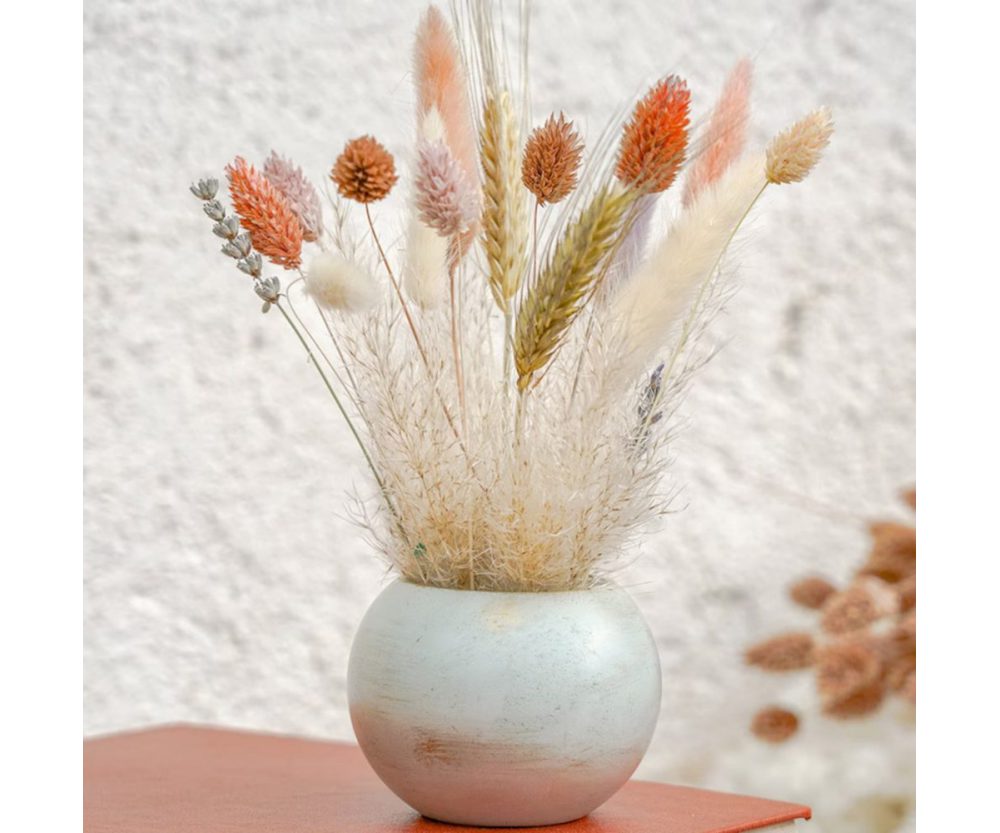 Stockholm large | Dried flower bouquet in concrete vases