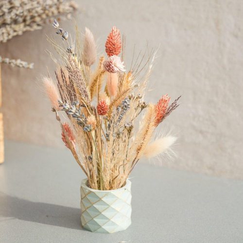 nema concept Amsterdam mini | Dried flower bouquet in concrete vases